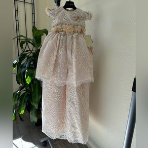 Luca Gobbi baptism dress/ropon de Bautizo